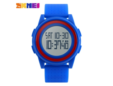 Relojes digitales deportivos impermeables con pantalla gran angular para hombres y mujeres-azul LUUCOZK