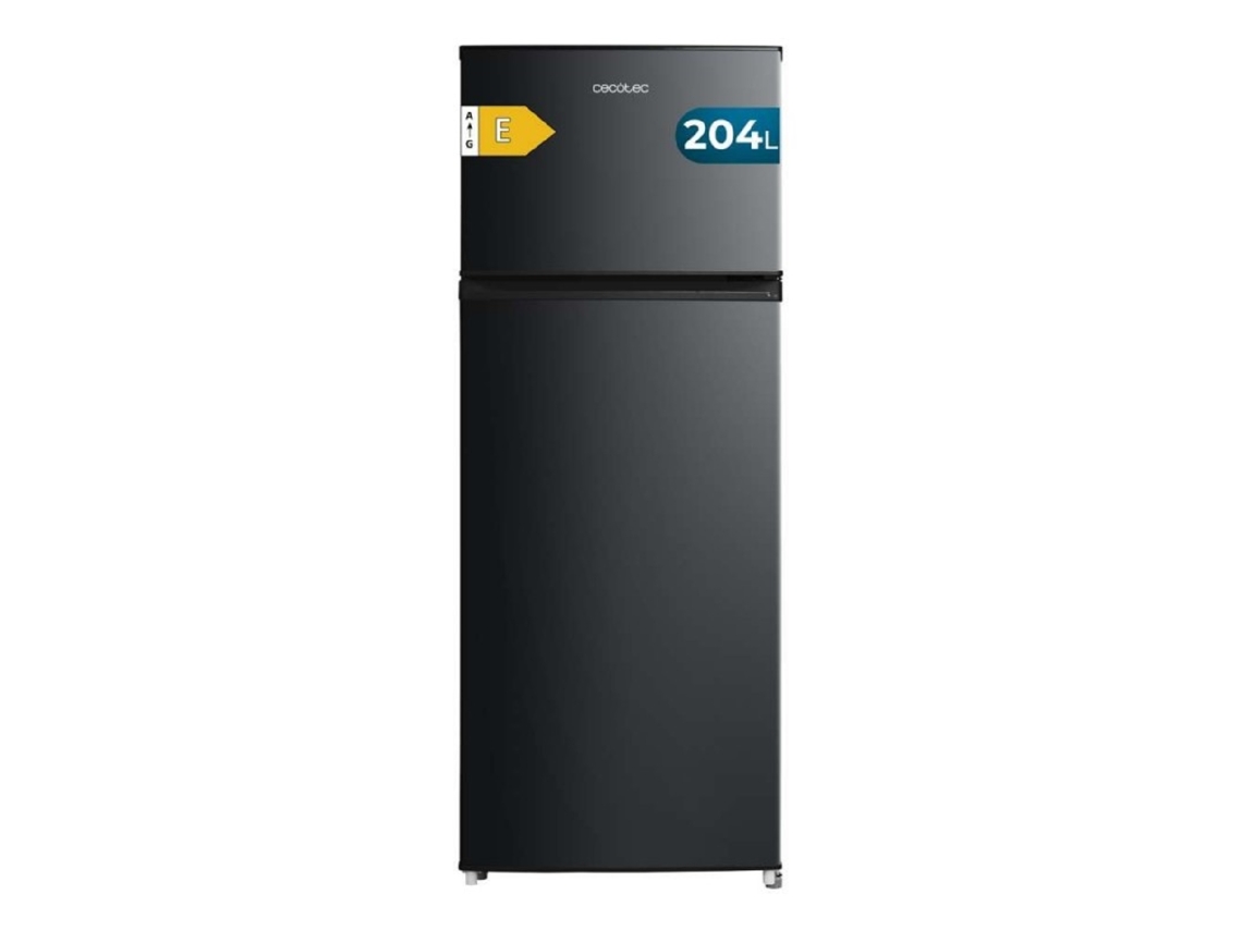 Cecotec Frigorífico Combi Compacto Bolero Coolmarket 2d 204 Black E, 204l, 143 Cm De Alto, 55 Cm De Ancho, Clase E, Silencioso
