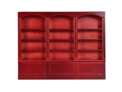 Estantería En Miniatura Para Casa De Muñecas, Madera Decorativa, Blanca, Marrón, Roja.