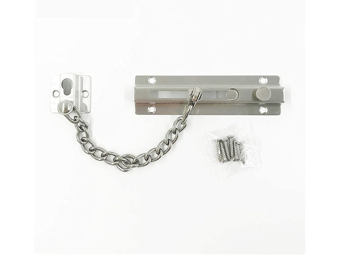 Cerradura De Cadena Antirrobo Acero Inoxidable Para Puertas, Seguridad, Resistente, Protección