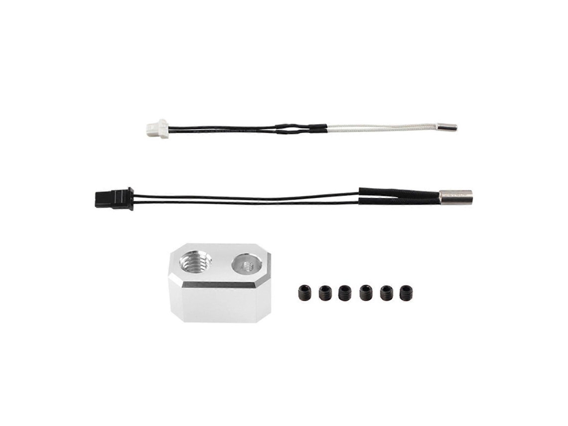 Kit de calentadores de extrusor, bloque de presión, termistor de calentamiento para impresora 3D MK4, calentadores de extrusor Ca Rtucho 24v 40w GOKOCO