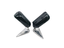 2 Espejos Retrovisores Laterales Universales Para Coche, Estilo Cuadrado F1, Con Superficie De Espejo Y Soporte Metálico.