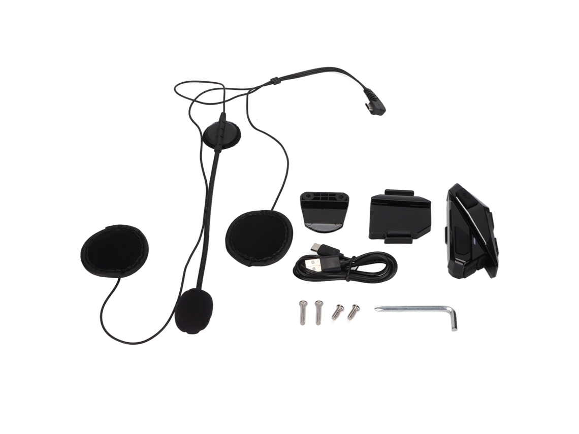 Auriculares Inalámbricos Para Casco De Motocicleta Con Reducción De Ruido, Bluetooth 5.0 Y Radio Fm.