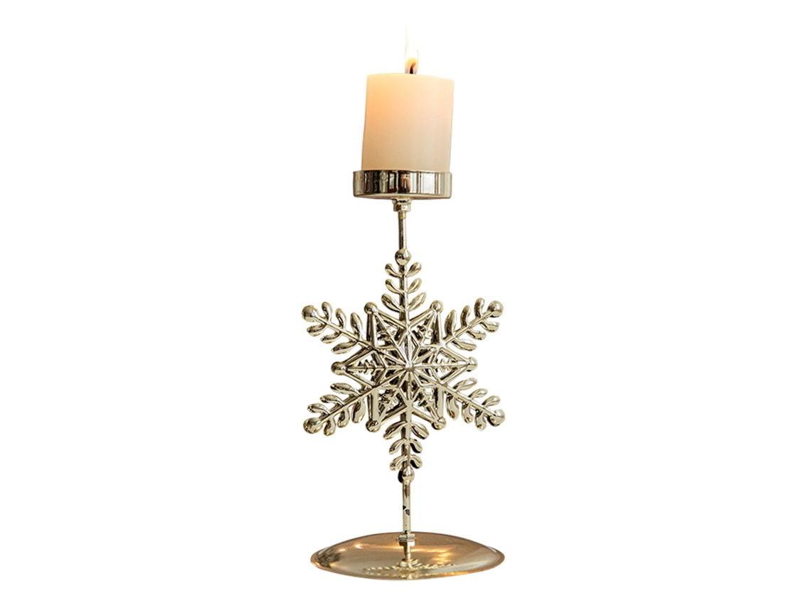 Candelabros de metal, decoración de mesa navideña TRUYUETY