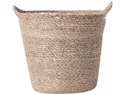 Cesta De Paja Tejida A Mano Para Plantas, Almacenamiento Versátil Para