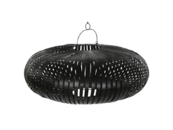 Pantalla Bambú Techo Negro 80x80x30cm
