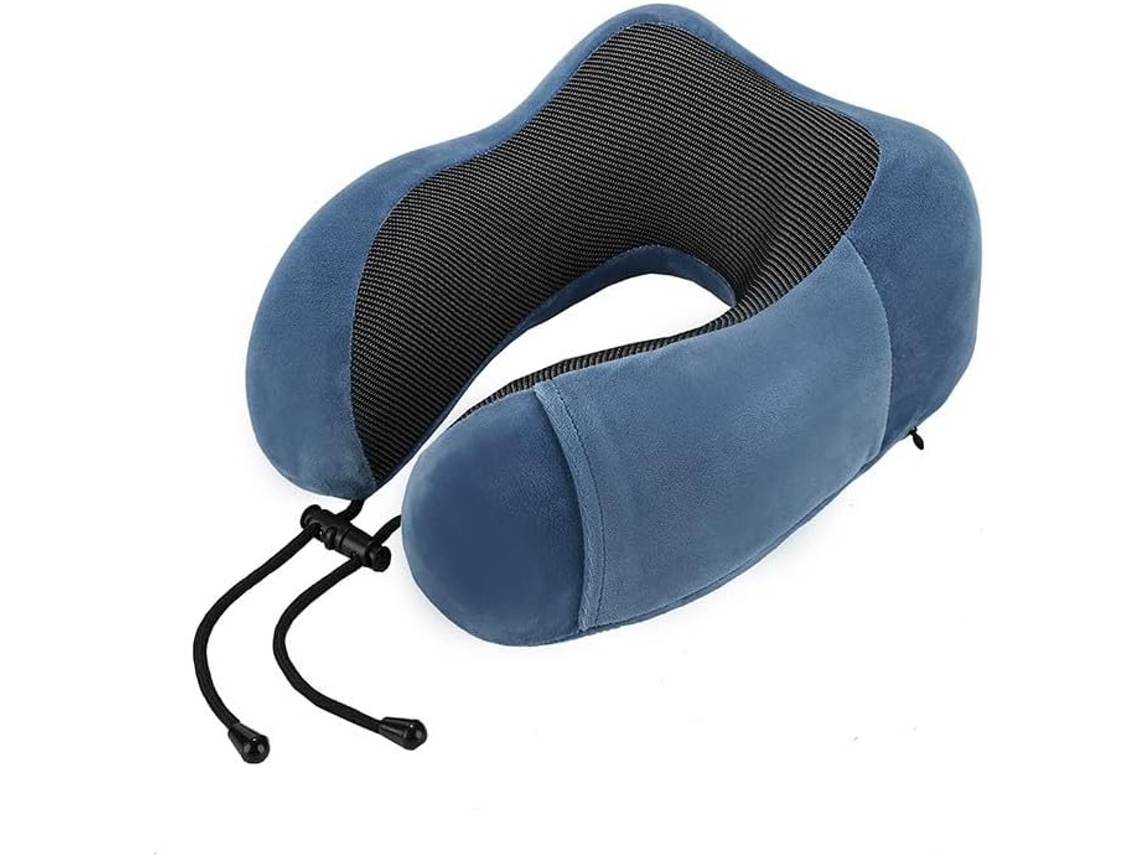 Almohada Cervical De Espuma Viscoelástica En Forma De U, Soporte Ergonómico Y Comodidad De Rebote Lento | Extraíble Y Lavable