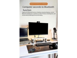 Transmisor/receptor Bluetooth 5.3 2 en 1 GOKOCO con pantalla LED, iluminación RGB, para coche y PC