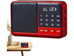 Radio portátil AM/FM, radios para el hogar, reproductor MP3 con pantalla LED para celulares y computadoras, sonido confiable y múltiples opciones de conexión. Jortmrd