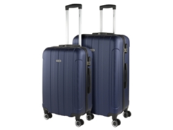 Juego De Maletas Rígidas Abs ITACA Havel marino (48X73x28 Cm - 91L)