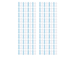 20 Piezas De Vallas En Miniatura Para Jardín O Casa De Muñecas, Escalas 1/12 Y 1/6, Color Azul Claro Y Blanco.