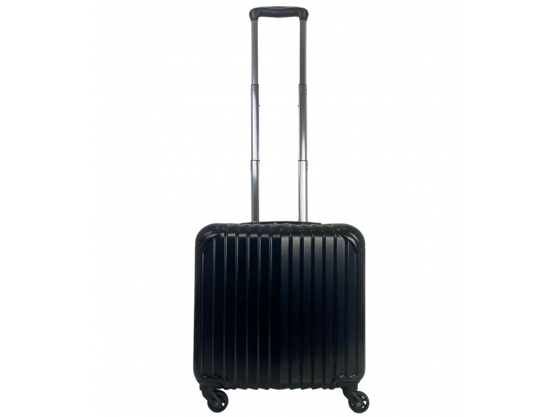 Maletín Maleta Comercial Piloto Equipaje De Mano Cabina Medico 4 Ruedas Giratorias 360º Ideal Para Avión Color Negro COSHANO