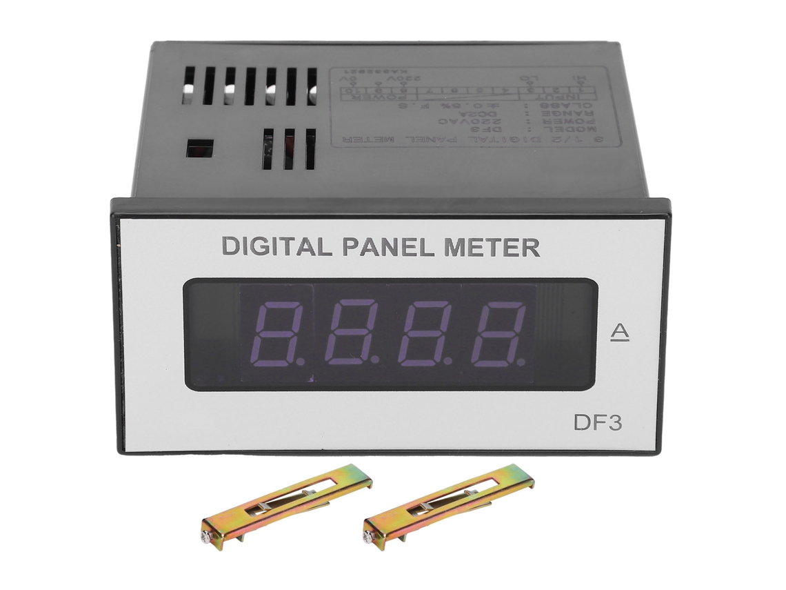 Panel Digital Berm Df3 Para Medición De Voltaje Y Corriente, 3 1/2 Dígitos, Dc2a, Plástico Resistente.