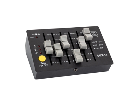Controlador Consola DMX512 18 Canales Recargable
