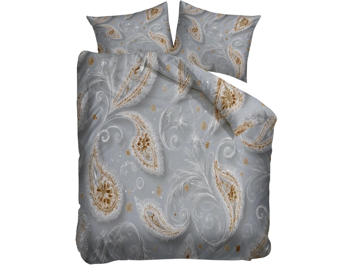 Juego Ropa Cama Funda Nórdica Estampado Microfibra Funda Juego Almohada 240x260 Cm 240 X 260 65