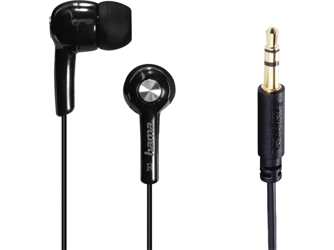 Auriculares con Cable HAMA Basic4Music (In Ear - Negro)