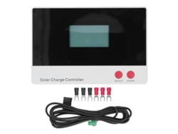Controlador De Carga Solar Pwm Lcd 12v 24v 30a Para Baterías Ácidas Ip32