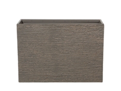 Maceta grande BELIANI Edessa de Mezcla de piedra Marrón 80x34x56