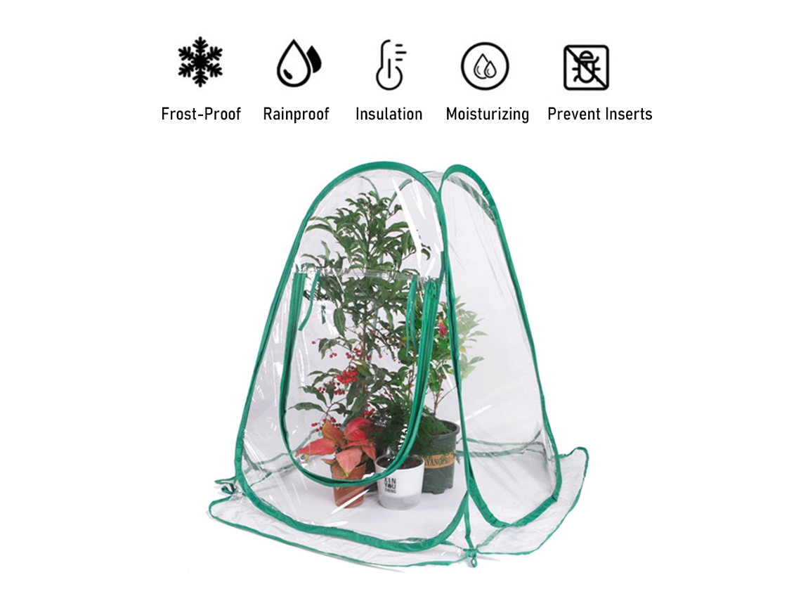 Mini invernadero de PVC para plantas | Sin marca