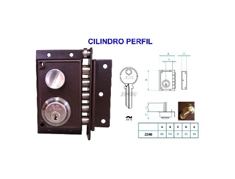 Avl cerradura antipalanca 2240 drcha pintada cilindro pera