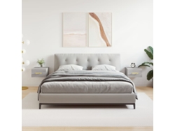 Mesitas de Noche de Pared 2 Pzs 35X35X20 Cm Gris Sonoma