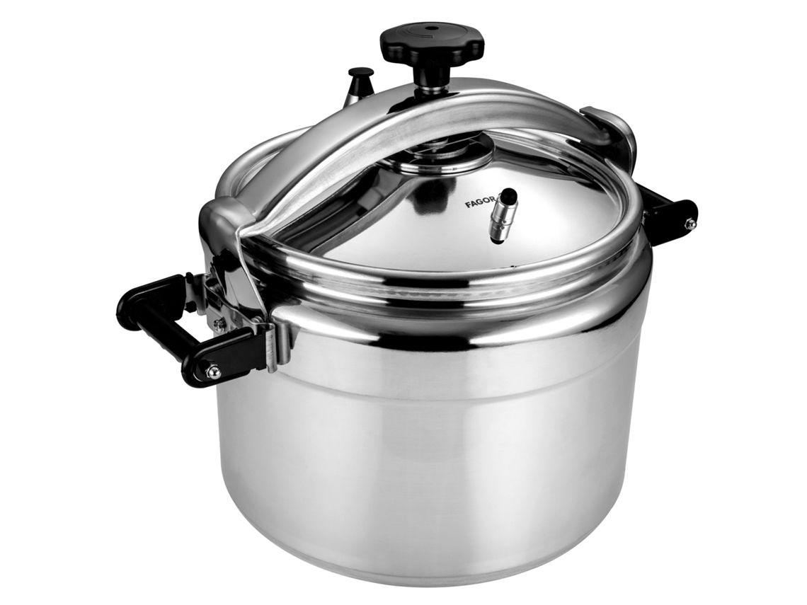 Olla Presión 15 Litros, Aluminio Alto Espesor, Olla Rápida Express Profesional Cocinas A Gas Fagor Chef Extremen 15 Acero Inoxidable