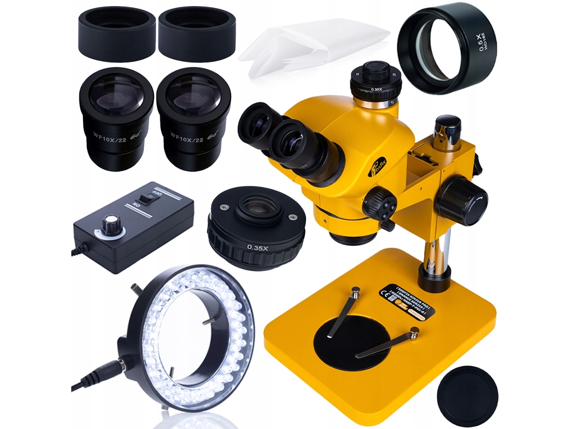 Microscopio trinocular Sirius Pro Mssp-t-ps1-o – Zoom 7-50x | Greenough Optical | LED 56x