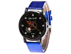 Reloj De Pulsera Analógico De Cuarzo Con Correa De Poliuretano Para Mujer - Regalo Clásico (azul)