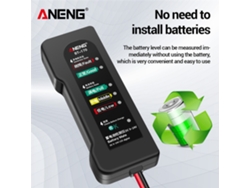 Aneng BT170, comprobador portátil de baterías de 12 V para coches y motocicletas con indicador LED y análisis de fallos.