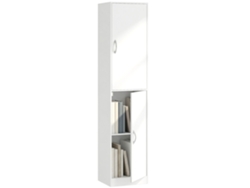 Estantería de 180 cm con 5 baldas ajustables, mueble independiente, color blanco.