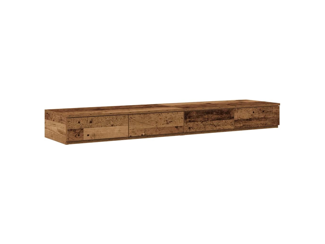 Maison Exclusive - Cajones De Cama Con Cajón Madera Vieja 140 X 36,5 X 16,5 Cm