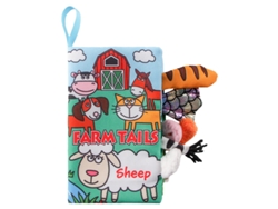 Libro de lienzo para bebés | Juego educativo con palitos con forma de animal (oveja) Czhhmart