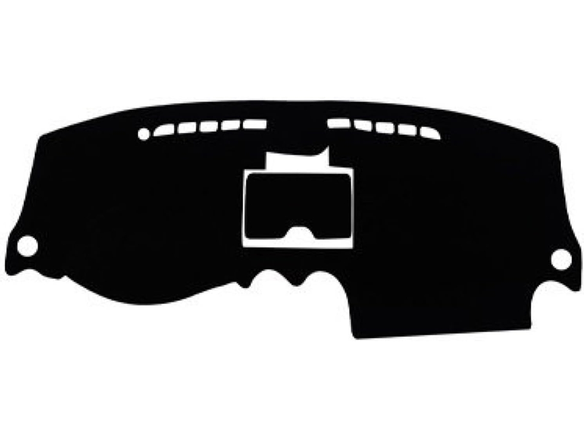 Parasol De Gamuza Para El Tablero Del Chevrolet Lova 2006-2011 (negro/rojo, Sin Caja)