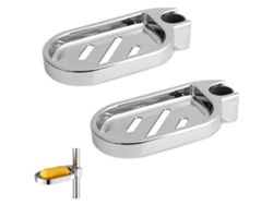 Juego de jabonera de ducha de dos piezas con barra deslizante, sin necesidad de taladrar, para baño con barra de ducha