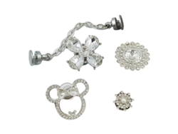 Bonitos Adornos De Aleación De Zinc Para Zapatos, Accesorios Para Sandalias Con Agujeros Y Chanclas.