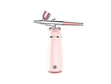 Aerógrafo con Kit de Compresor Set de Aerógrafo de Maquillaje Portátil para Hidratación Profunda Spacor de Rosa BISBISOUS