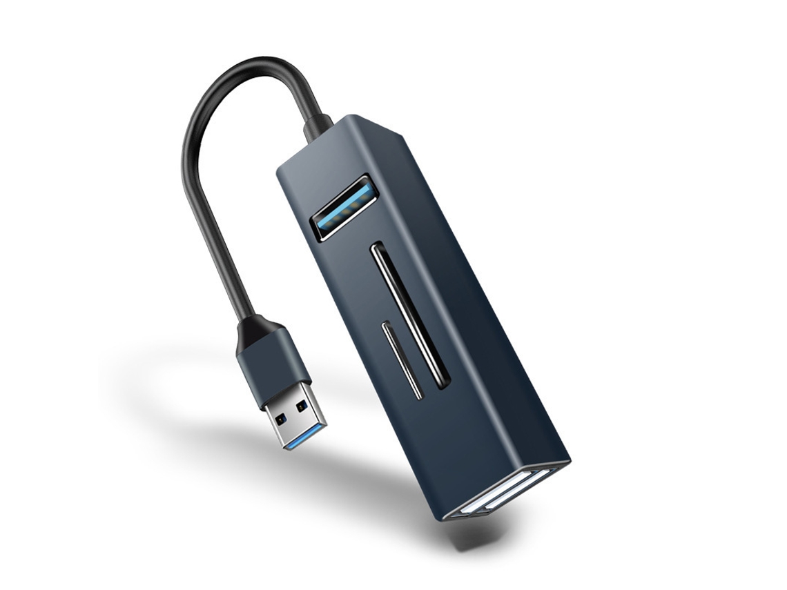 Estación de acoplamiento Yizhood 5 en 1 OTG USB C Thunderbolt 3, lector de tarjetas TF USB 3.0/2.0 para Mac, color azul