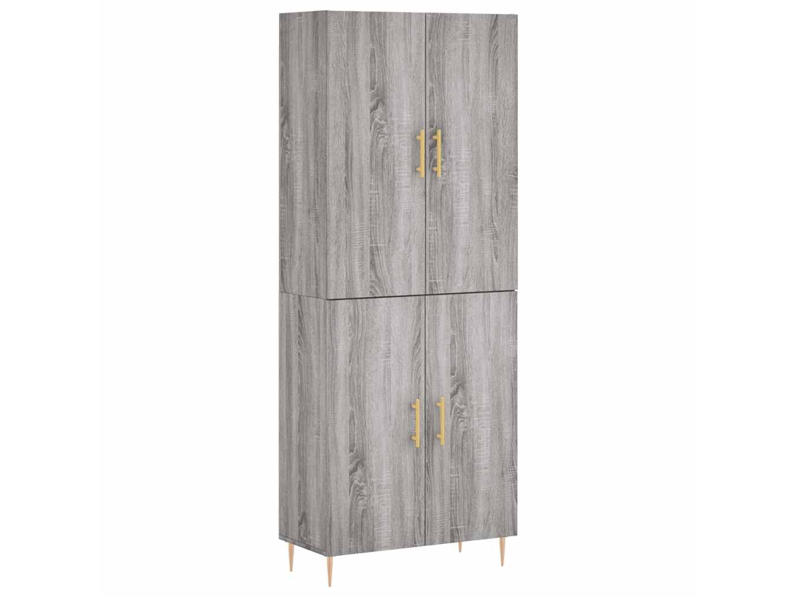 Mueble alto derivado de madera gris Sonoma MAISON EXCLUSIVE (69,5 x 34 x 180 cm)