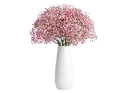 Ramo de flores secas de grado A, color rosa, para gatito