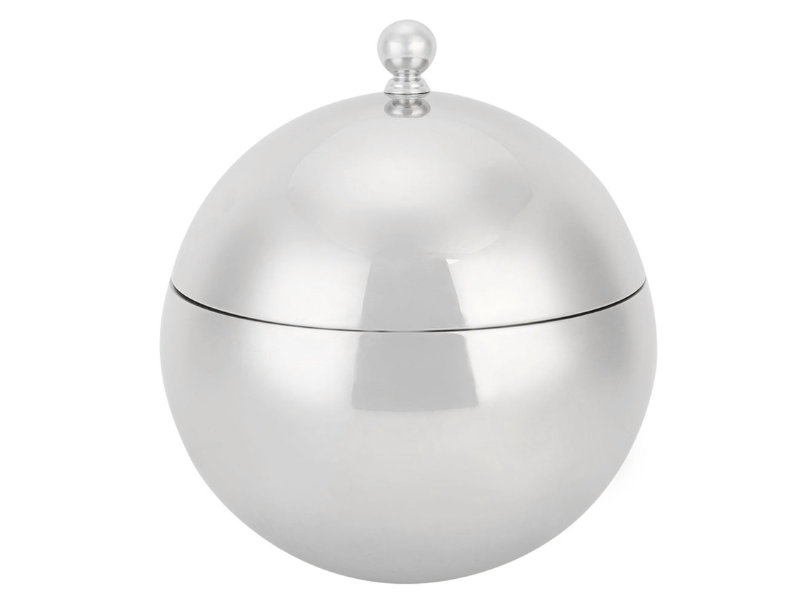 Cubitera De Acero Inoxidable Con Tapa Aislante De Doble Pared Para Fiestas Y Bodas, 2 Litros.