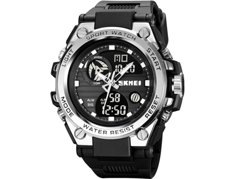 VEANXIN Reloj con Correa de Silicona Reloj Impermeable para Hombre-Negro