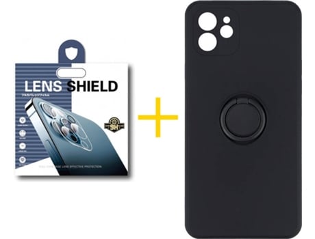 Carcasa + 1 Protector de Cámara para iPhone 12 SKYHE Negro