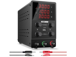 Fuente de Alimentación Regulable de Banco Negra 030V DC 010A - X3010B I2GO PRO