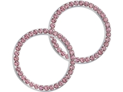 Cubiertas De Diamantes De Imitación Con Diseño Brillante, Fabricadas En Aleación, 2 Piezas. Fácil Instalación.