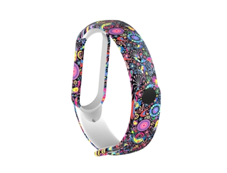 Correa TPU + PU ajustable para Xiaomi Mi Band 5 - pavo real colorido