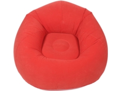 Silla Inflable Flocada Para Exteriores, Silla De Salón Portátil Impermeable Con Almacenamiento, Relajante Y Para