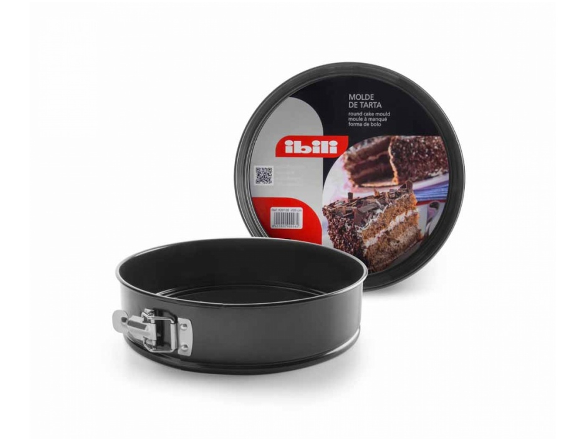 Molde Desmontable IBILI Moka Negro 28cm