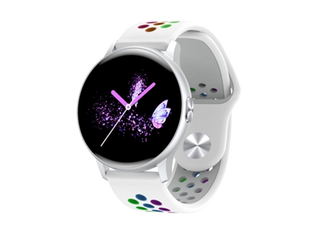Reloj inteligente para mujer, sumergible IP67, llamadas Bluetooth, plata VEANXIN