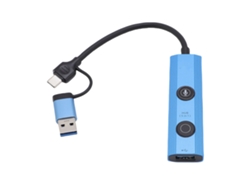 Estación De Acoplamiento Para Portátiles Ai 5 En 1, Concentrador Usb 3.0 Con 3 Puertos Y Herramienta De Transcripción Y Traducción Por Voz