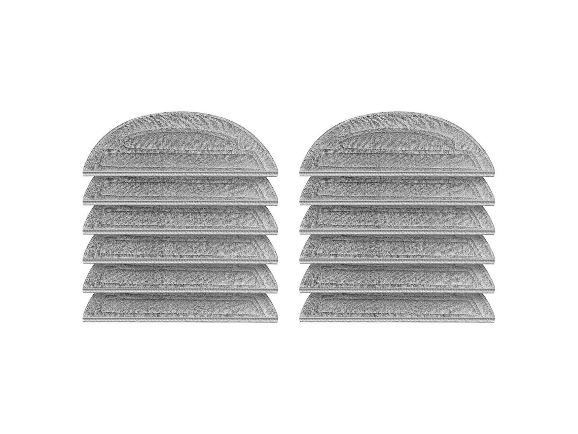 12pcs Mopping Cloths Replacement Parts For Roborock S8 Maxv Ultra / S8 Max Ultra Robot Vacuum Cleaner Mop Pads